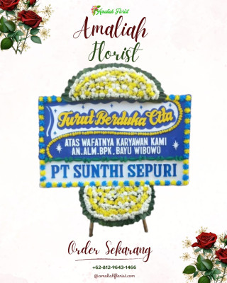 Papan Bunga Duka di Cipinang Muara