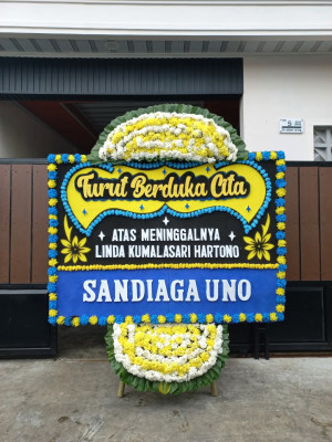 Papan Bunga Duka di Cipinang Muara